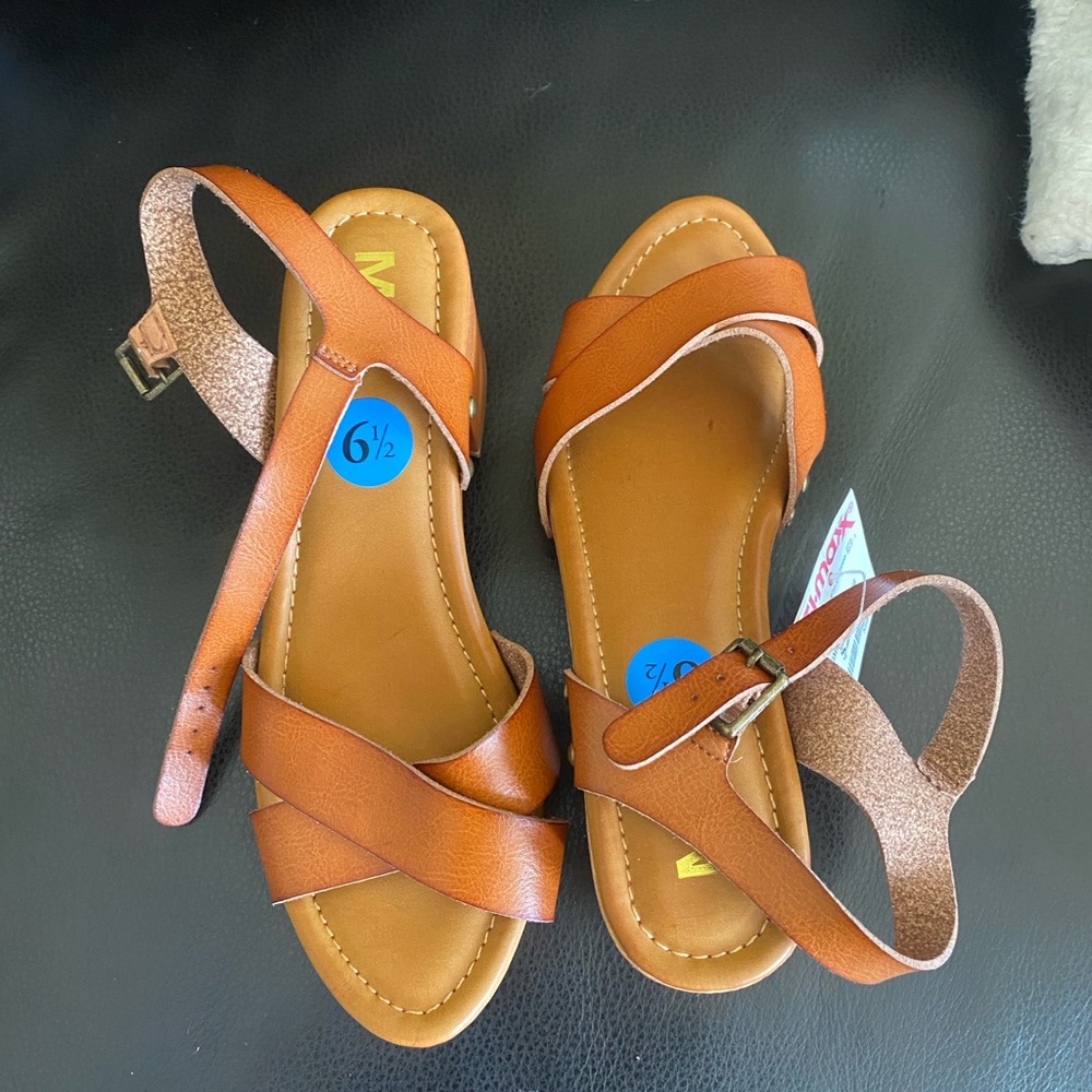 MIA Tan Strappy Sandals